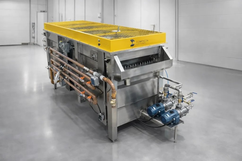 Flotador por ar dissolvido Compacta Saneamento em operação