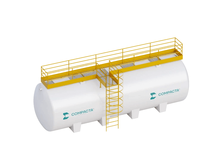 Estação de Tratamento de Efluente Sanitário Horizontal Compacta Saneamento