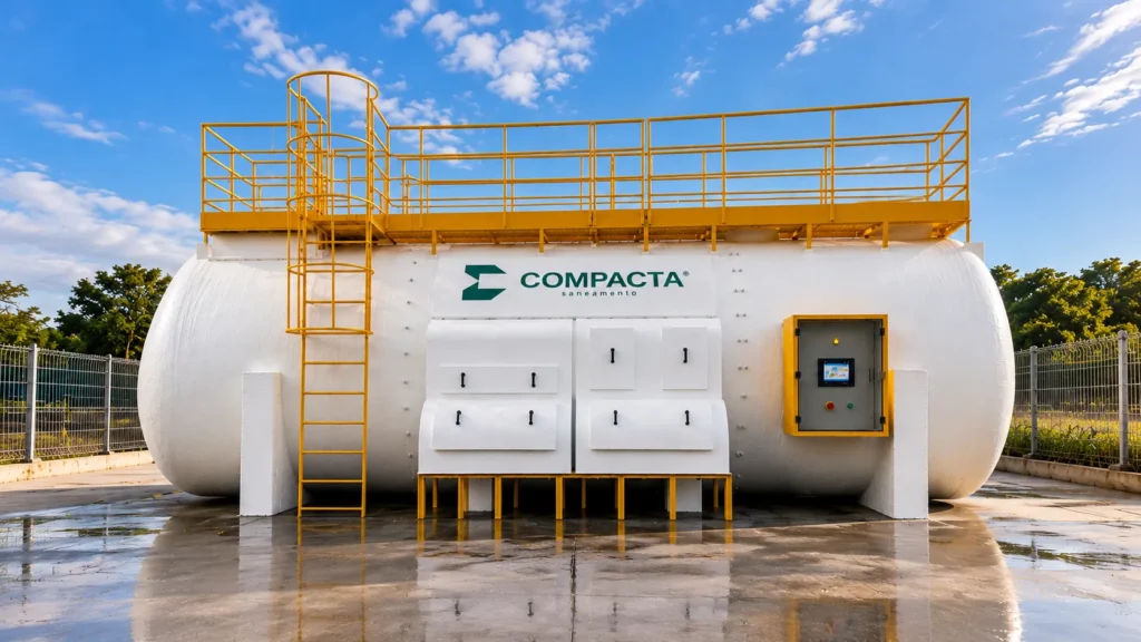 Estacao de Tratamento de esgoto MBBR Compacta Saneamento