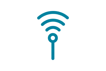 Ícone de antena de telemetria para monitoramento remoto do flotador FAD